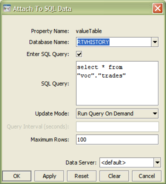 Illustration showing how an SQL query is entered