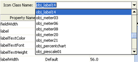 Icon Class Name drop-down