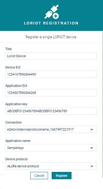 Register devices