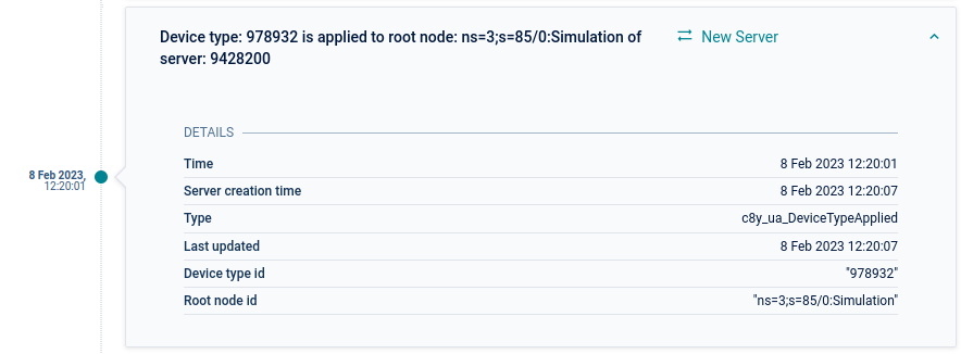 OPC UA device protocol applied