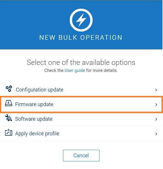 Edge bulk firmware update