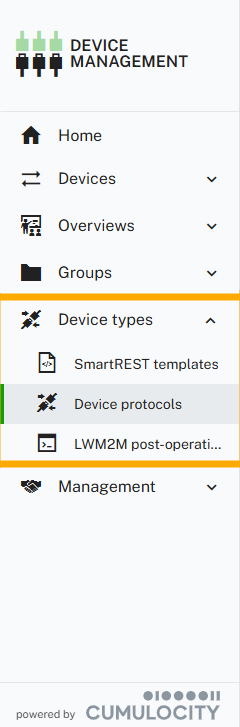 Device Protocols Page