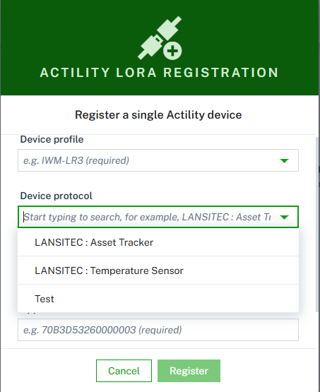 Device Registration
