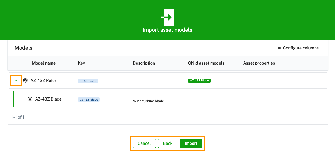 Import asset models