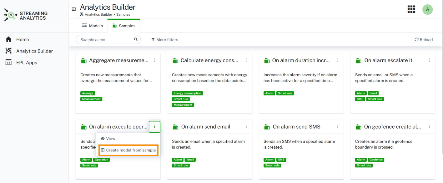 Create model from sample