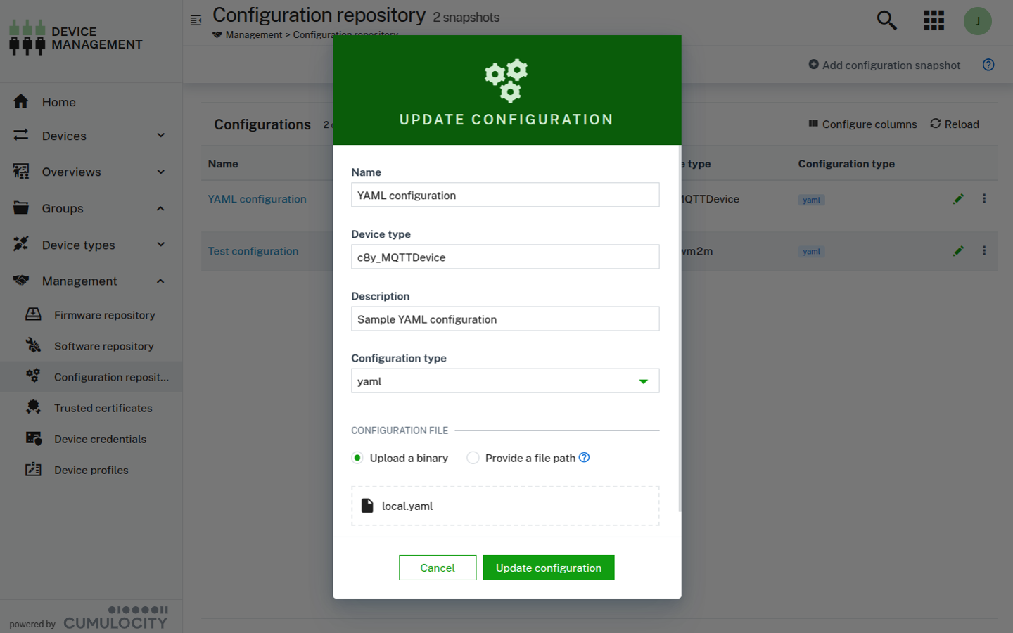 Configuration Repository