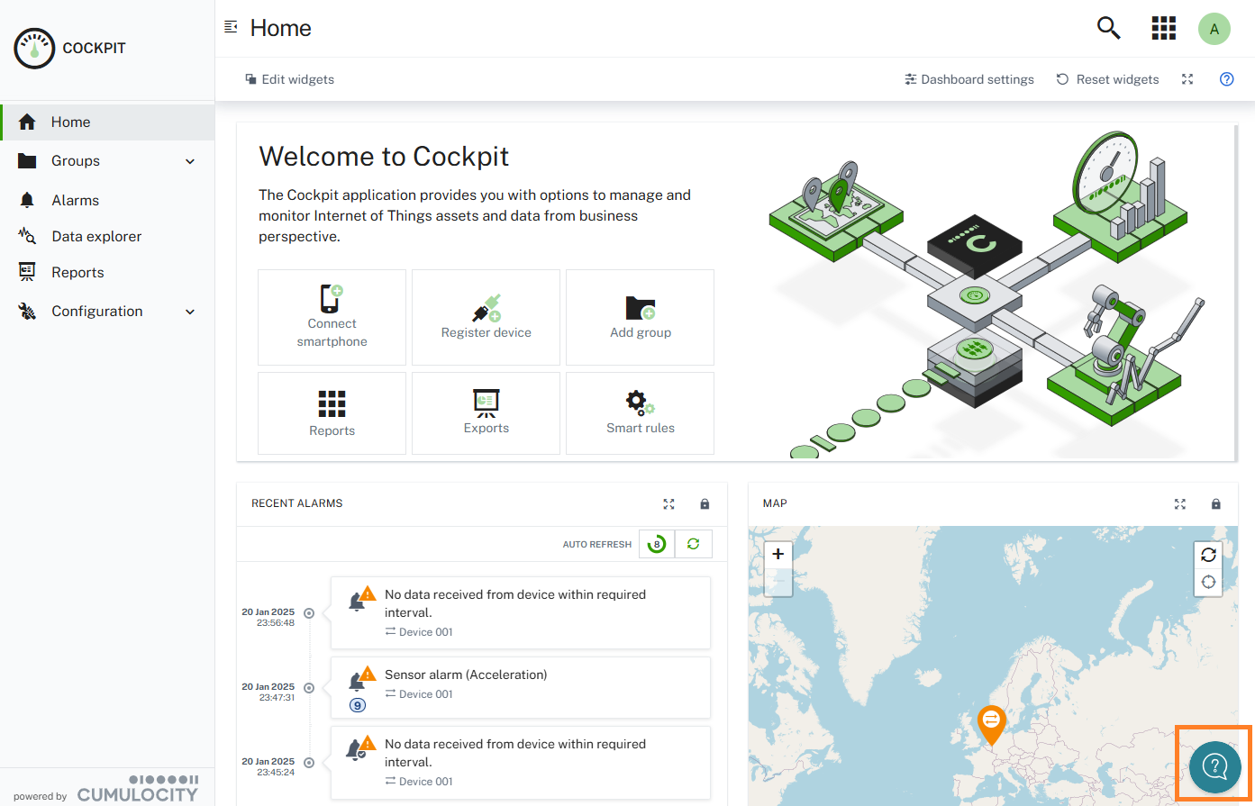 Knowledge Hub button