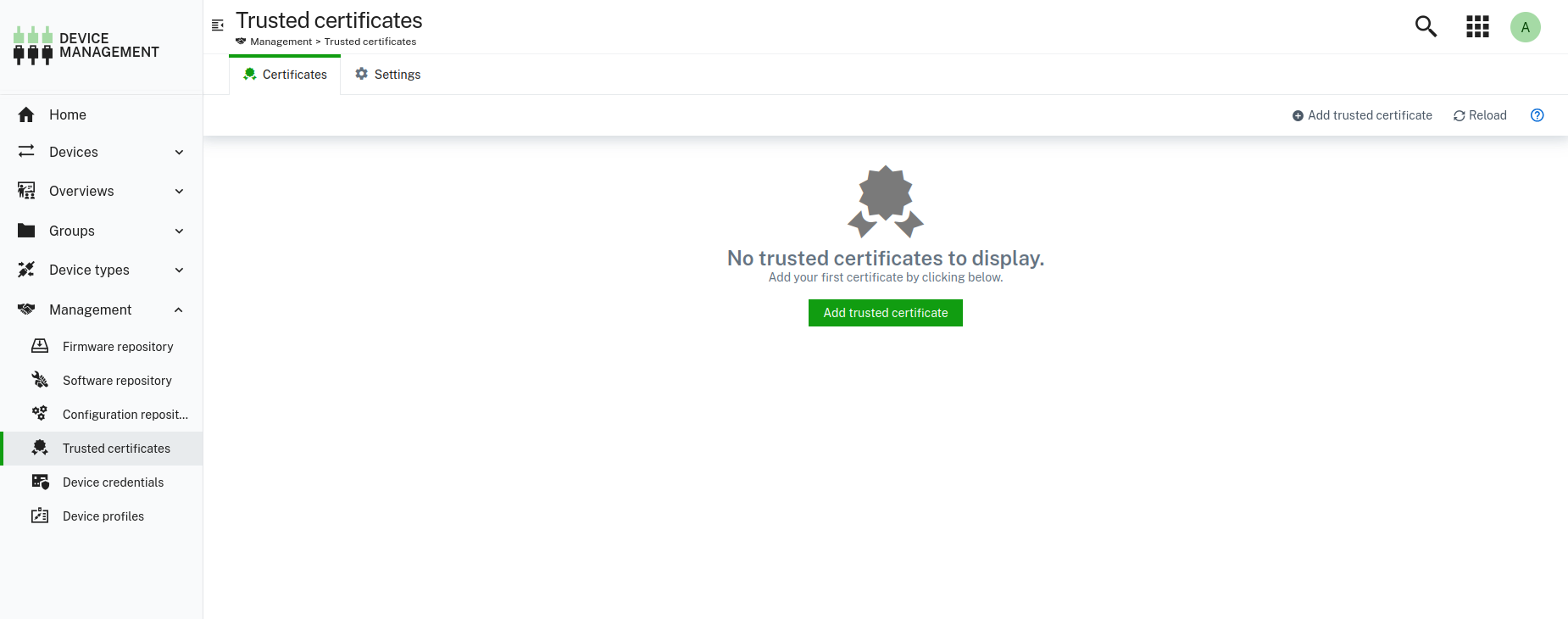 CA is disabled