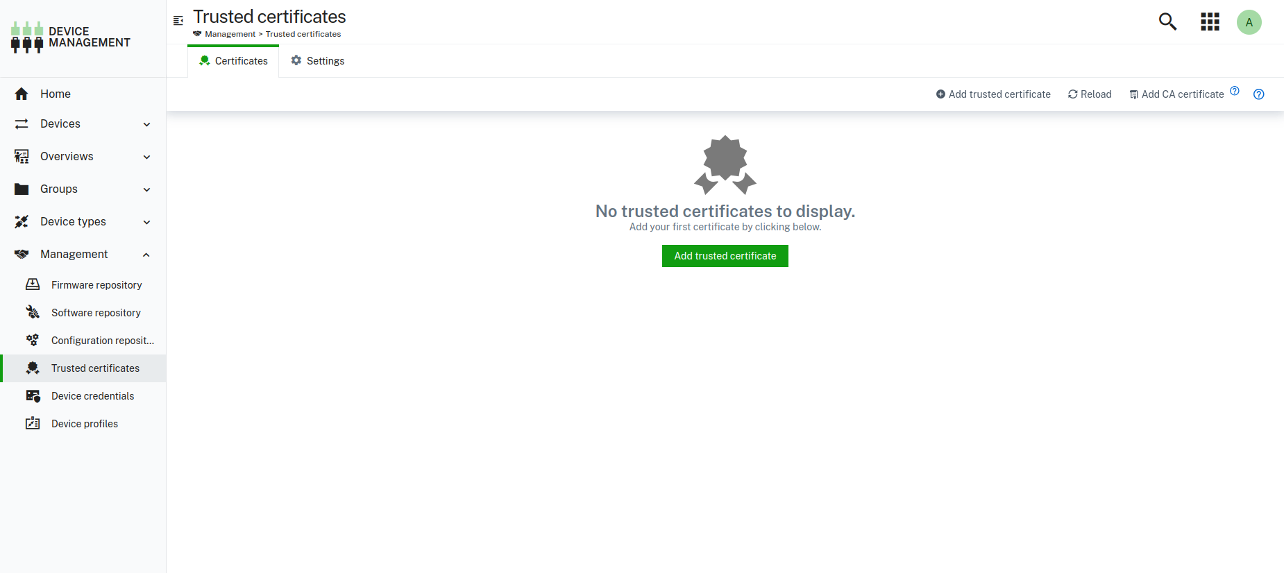 CA is enabled