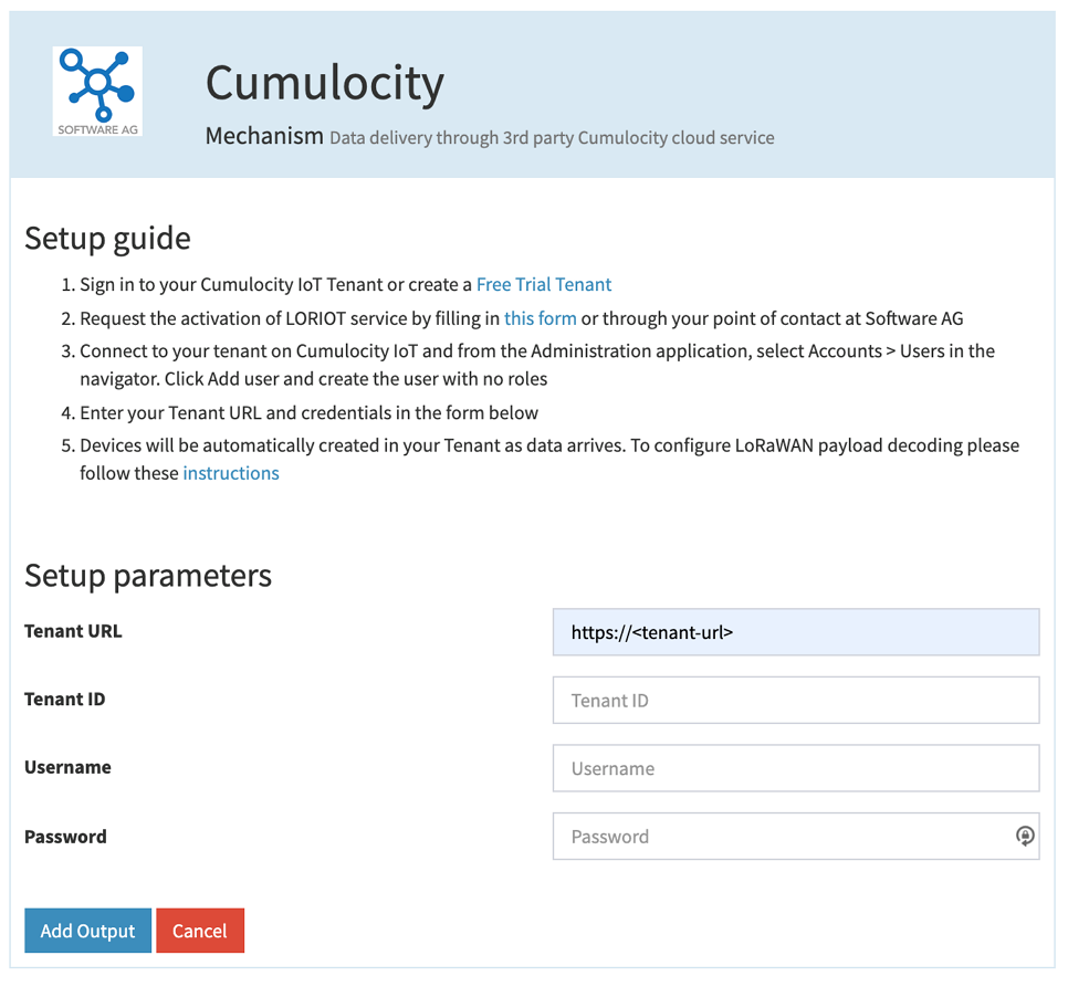 Setting endpoint credentials