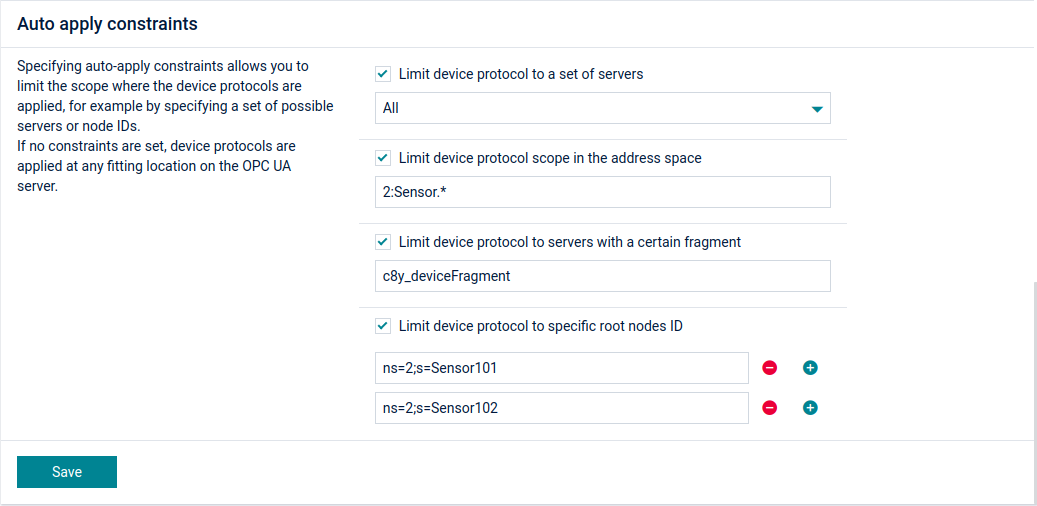 OPC UA device protocol