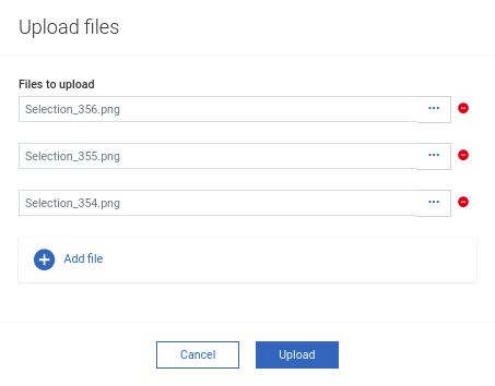 Files Repository download modal