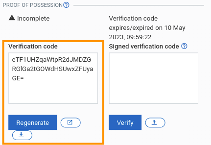 Download verification code