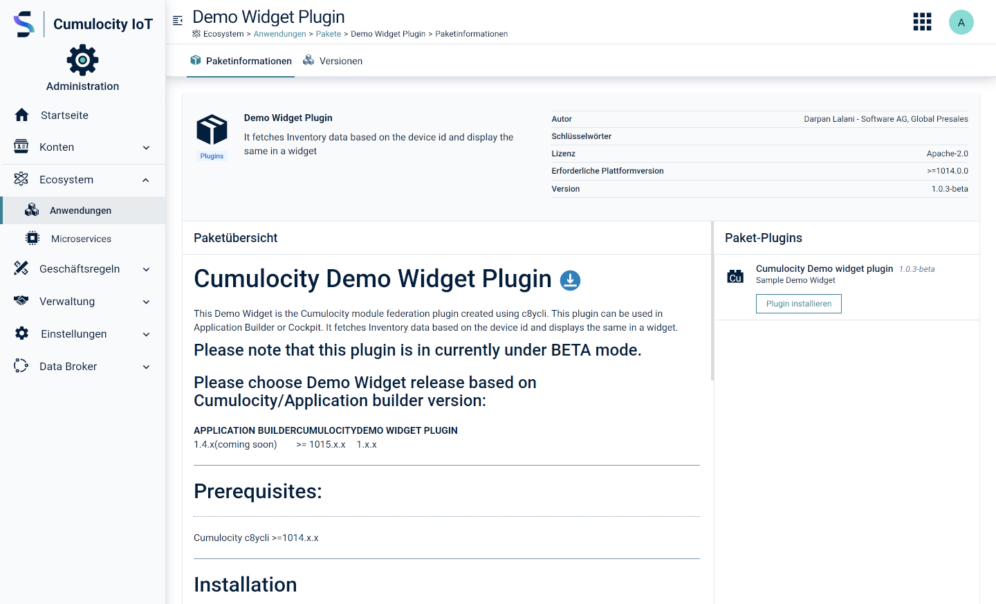 Packages overview