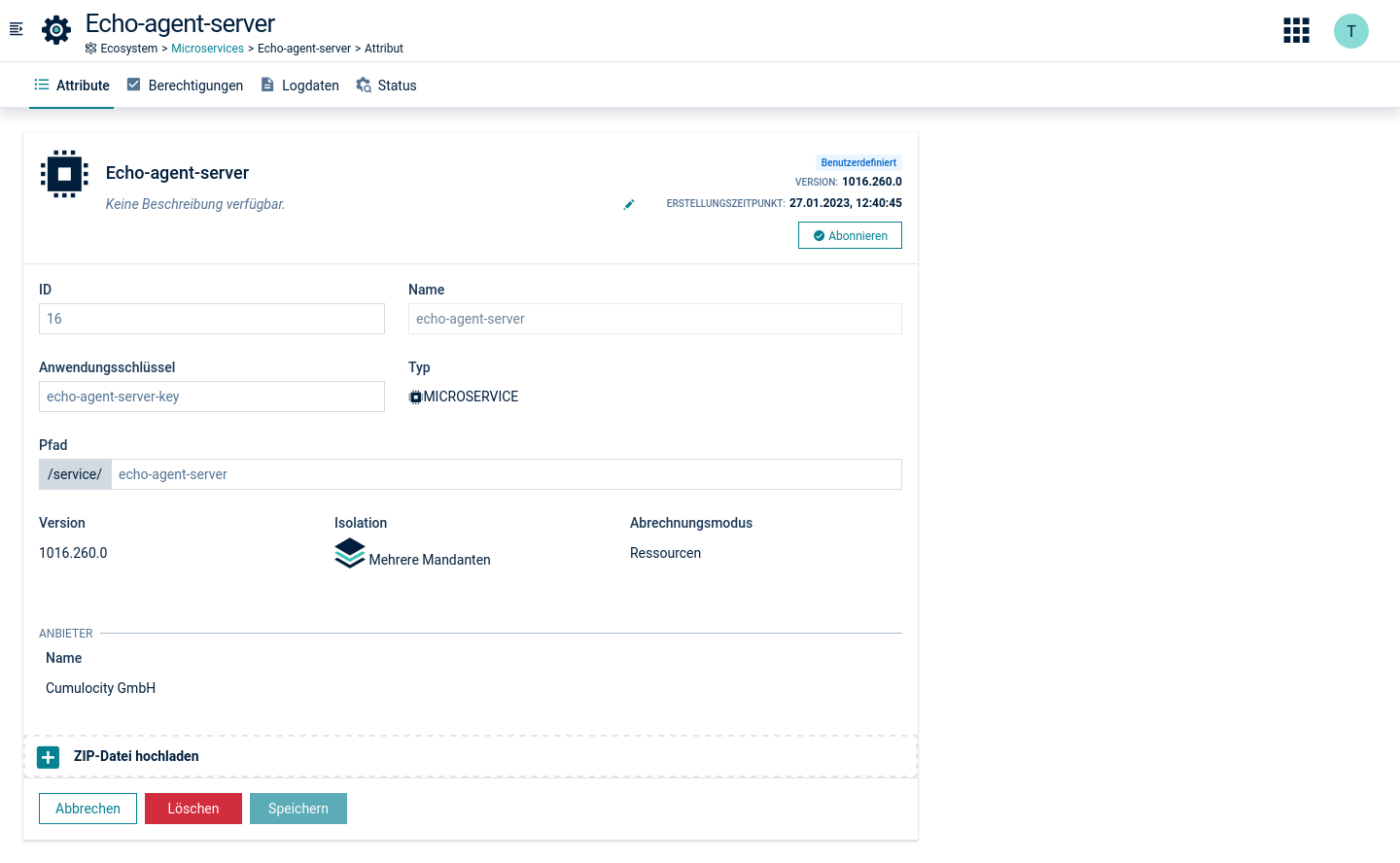 Microservice properties