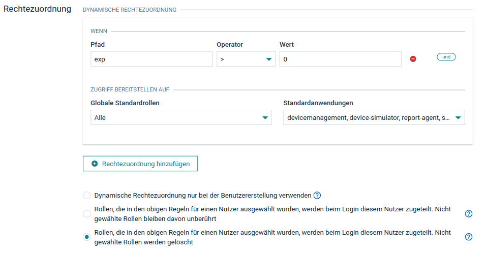 Custom access mapping