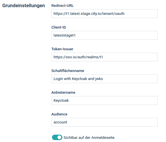 Custom basic configuration