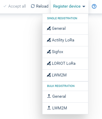 Register devices