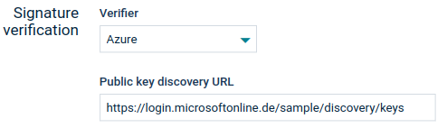 Signature verification Azure