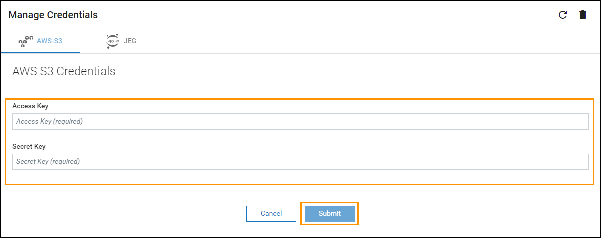 AWS S3 Credentials