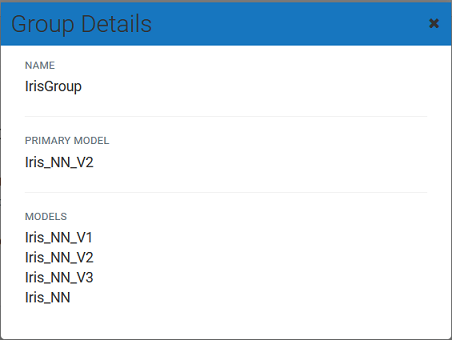 Model group properties