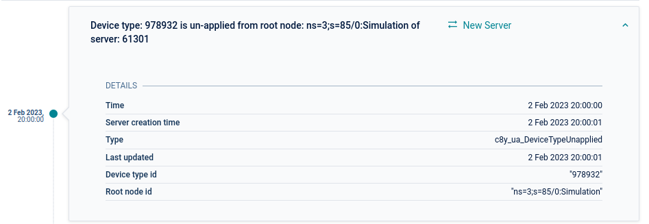 OPC UA device protocol un-applied