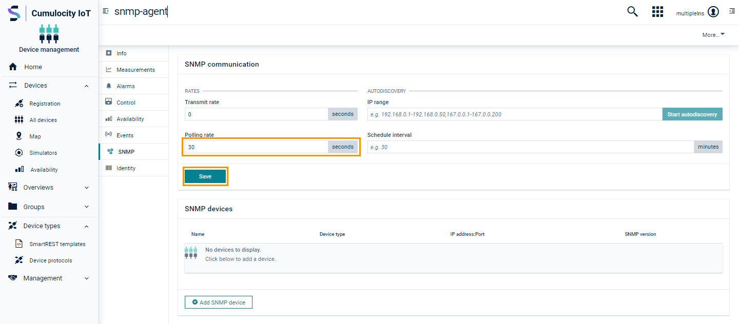 SNMP Device polling