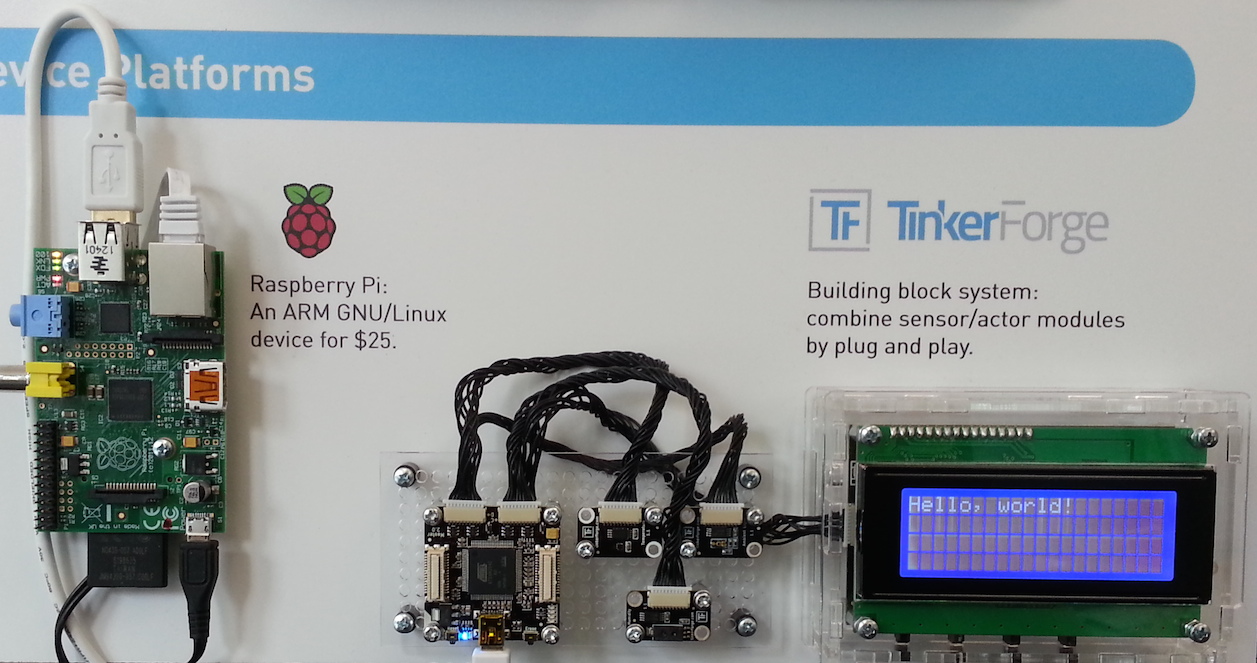 Raspberry Pi and TinkerForge