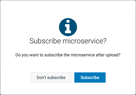 Subscribe microservice