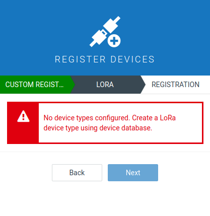 No device protocol given for LoRa