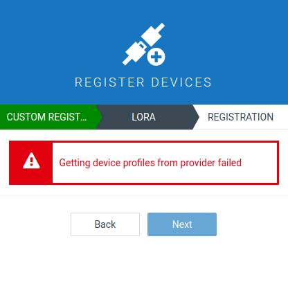 Device registration failure with invalidated token
