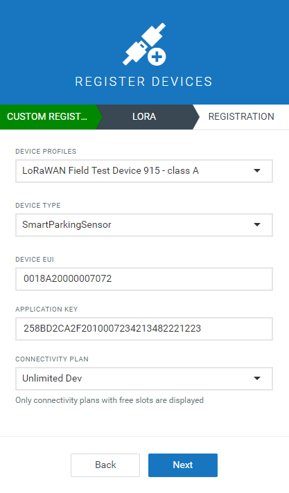 Register devices